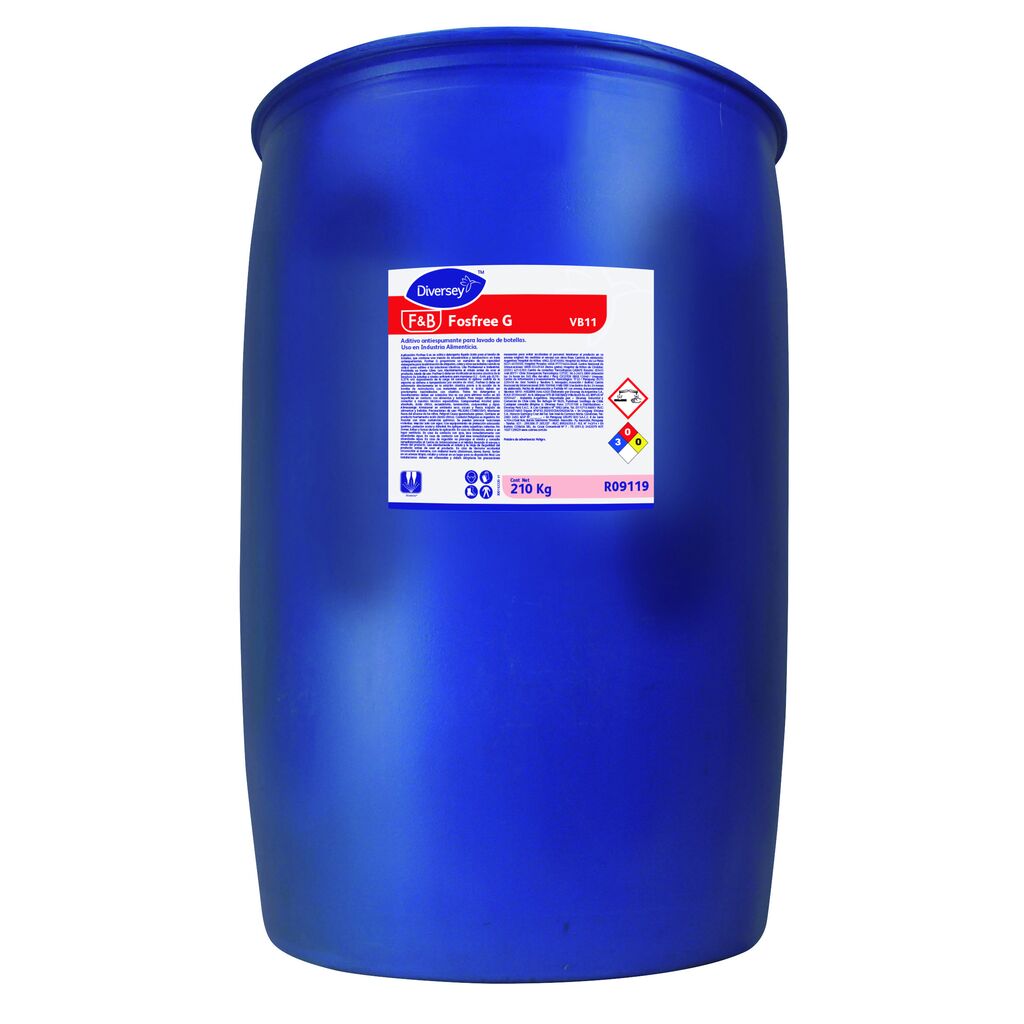 FOSFREE G 210kg - ADITIVO ANTIESPUMANTE SIN FOSFATOS PARA EL LAVADO DE BOTELLAS